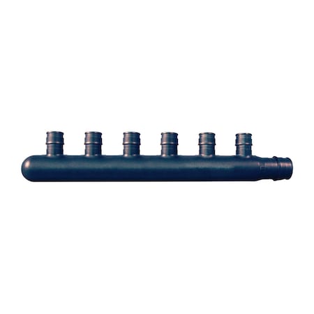 Apollo Apollo Expansion PEX / Pex A 3/4 in. Expansion PEX in to X 1/2 in. D PEX Plastic 6 Port Manifold EPXM6PT